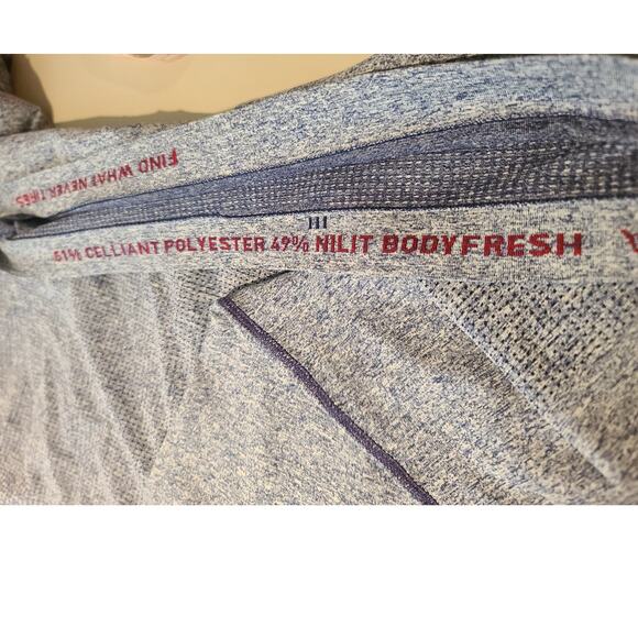 Rhone athletic blue long sleeve 1/4 zip pullover shirt jacket - large - Picture 4 of 4